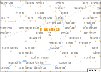 map of Riedebeck