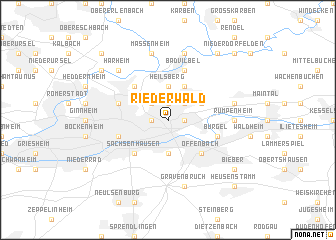 map of Riederwald