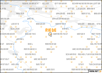 map of Riede