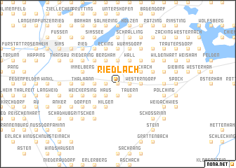 map of Riedlach