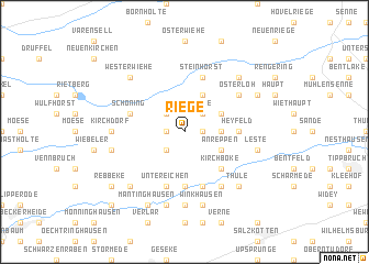 map of Riege