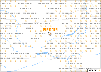 map of Rieggis