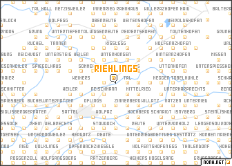 map of Riehlings