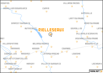 map of Riel-les-Eaux