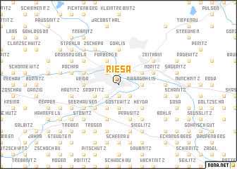 map of Riesa