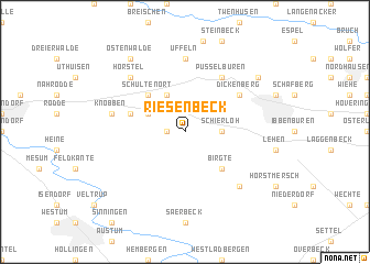 map of Riesenbeck