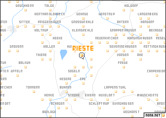 map of Rieste