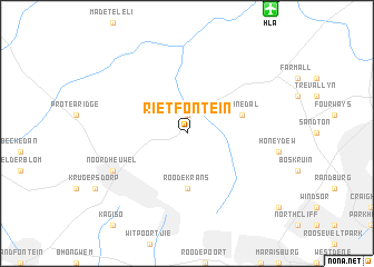 map of Rietfontein