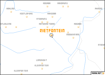 map of Rietfontein