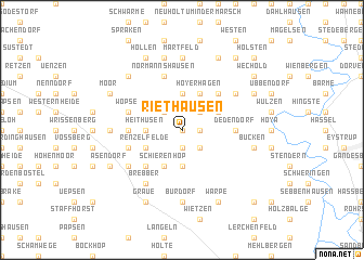 map of Riethausen