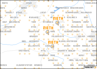 map of Rieth