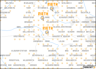 map of Rieth