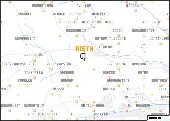 map of Rieth