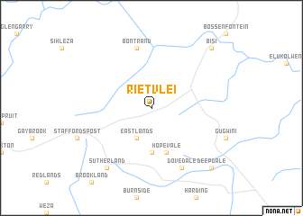 map of Rietvlei