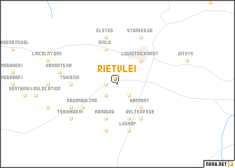 map of Rietvlei