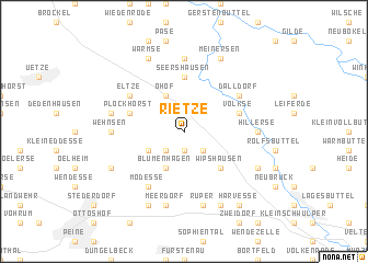 map of Rietze