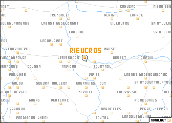 map of Rieucros