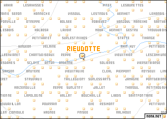 map of Rieudotte