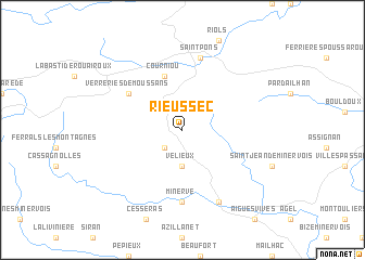 map of Rieussec
