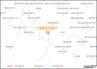 map of Rieutort