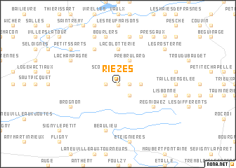 map of Rièzes