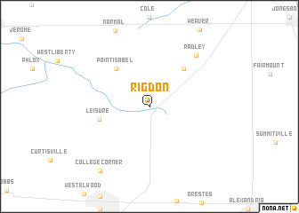 map of Rigdon