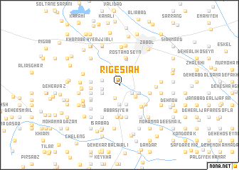 map of Rīg-e Sīāh