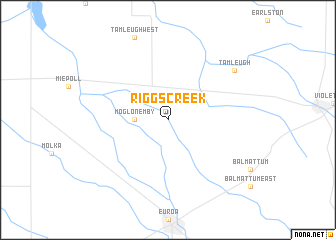 map of Riggs Creek