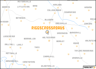 map of Riggs Crossroads