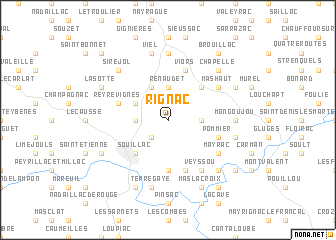 map of Rignac