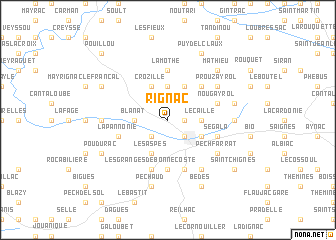 map of Rignac