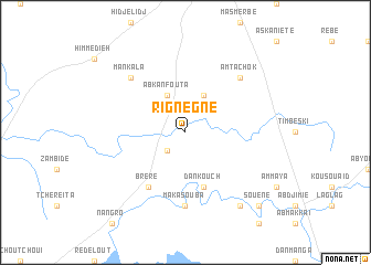 map of Rignégné