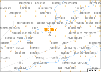 map of Rigney