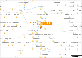 map of Rigny-la-Salle