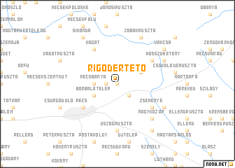 map of Rigódertető