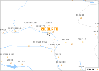 map of Rigolato