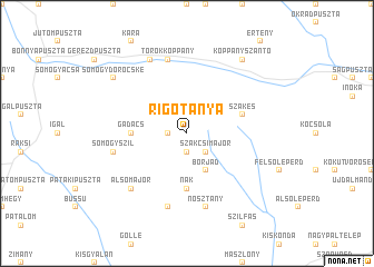 map of Rigótanya