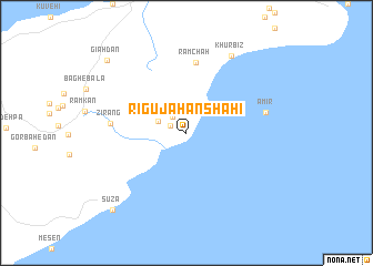 map of Rīgū Jahānshāhī