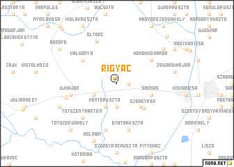 map of Rigyác