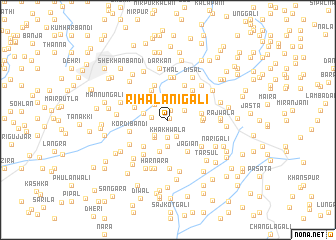 map of Rihālāni Gali