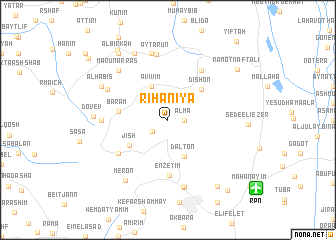 map of Rīhānīya