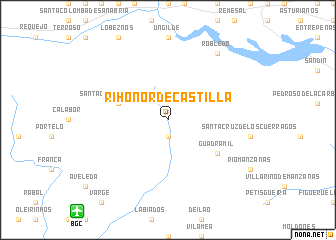 map of Rihonor de Castilla