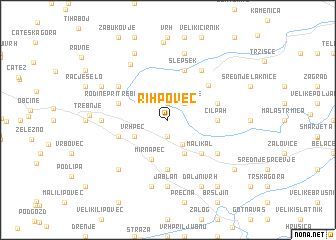 map of Rihpovec