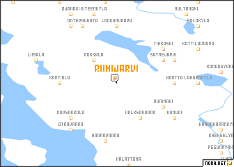 map of Riihijärvi