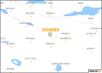 map of Riikonen