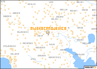 map of Rijeka Crnojevića