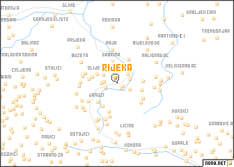 map of Rijeka