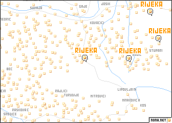 map of Rijeka