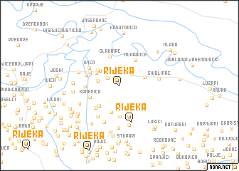 map of Rijeka