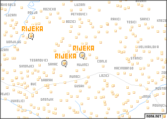 map of Rijeka